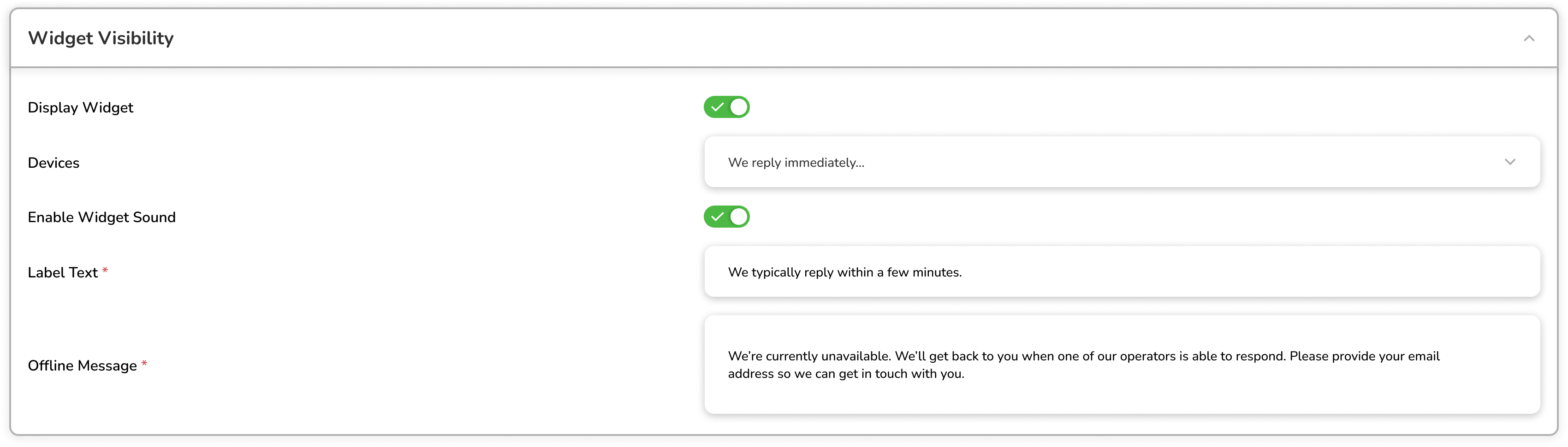 Webchat Provider - Add - 2